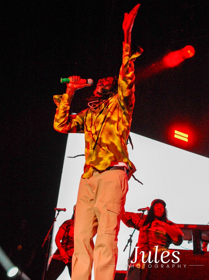 Buju Banton, Stephen Marley & Gramps Morgan performing live at Leader Bank Pavilion in Boston, MA, photographed by Bobby Shakes
