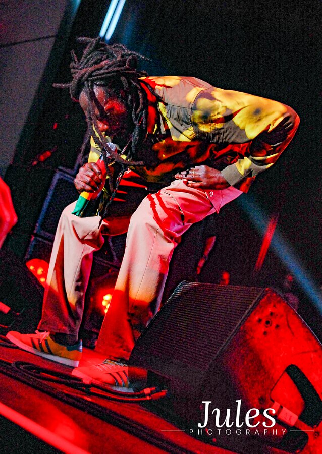Buju Banton, Stephen Marley & Gramps Morgan performing live at Leader Bank Pavilion in Boston, MA, photographed by Bobby Shakes