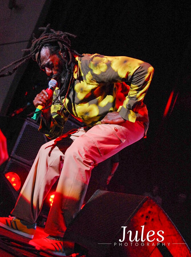 Buju Banton, Stephen Marley & Gramps Morgan performing live at Leader Bank Pavilion in Boston, MA, photographed by Bobby Shakes