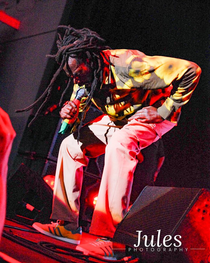 Buju Banton, Stephen Marley & Gramps Morgan performing live at Leader Bank Pavilion in Boston, MA, photographed by Bobby Shakes