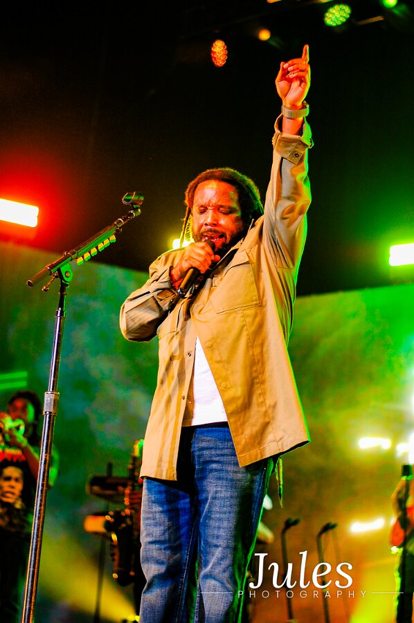 Buju Banton, Stephen Marley & Gramps Morgan performing live at Leader Bank Pavilion in Boston, MA, photographed by Bobby Shakes