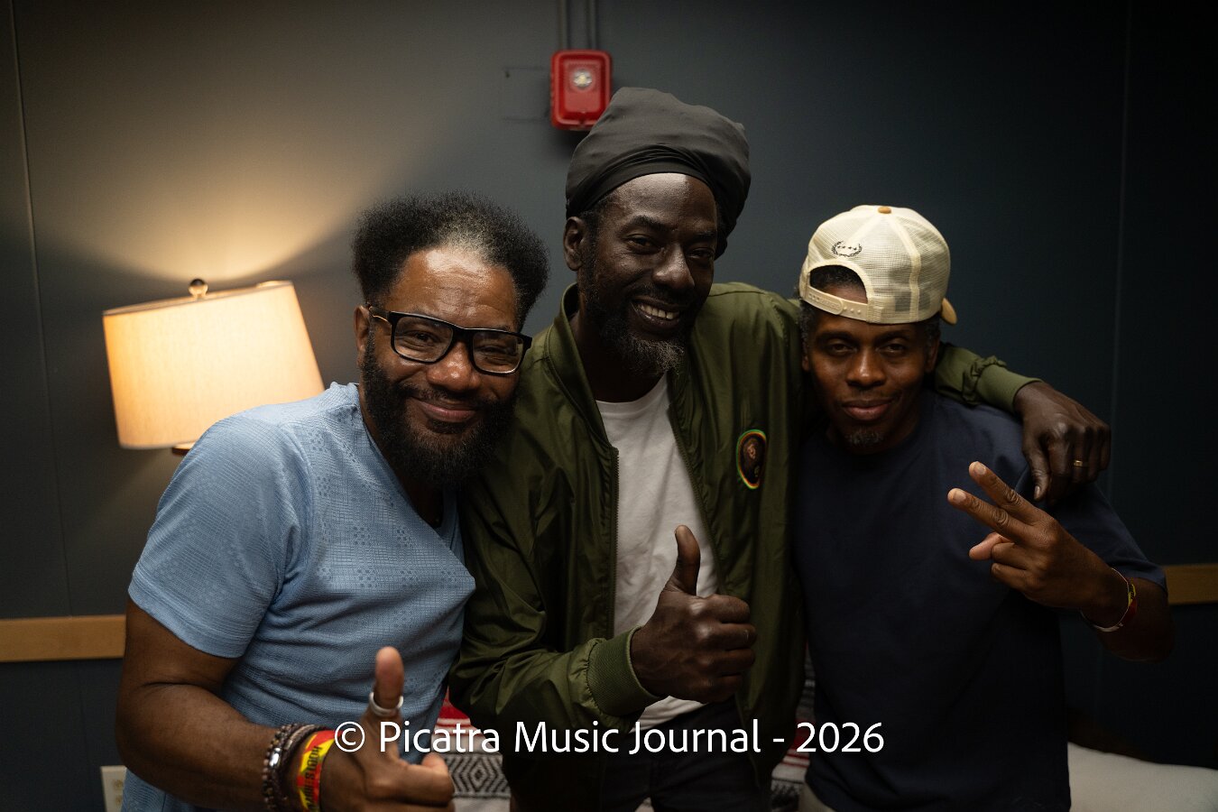 Buju Banton, Stephen Marley & Gramps Morgan performing live at Leader Bank Pavilion in Boston, MA, photographed by Bobby Shakes