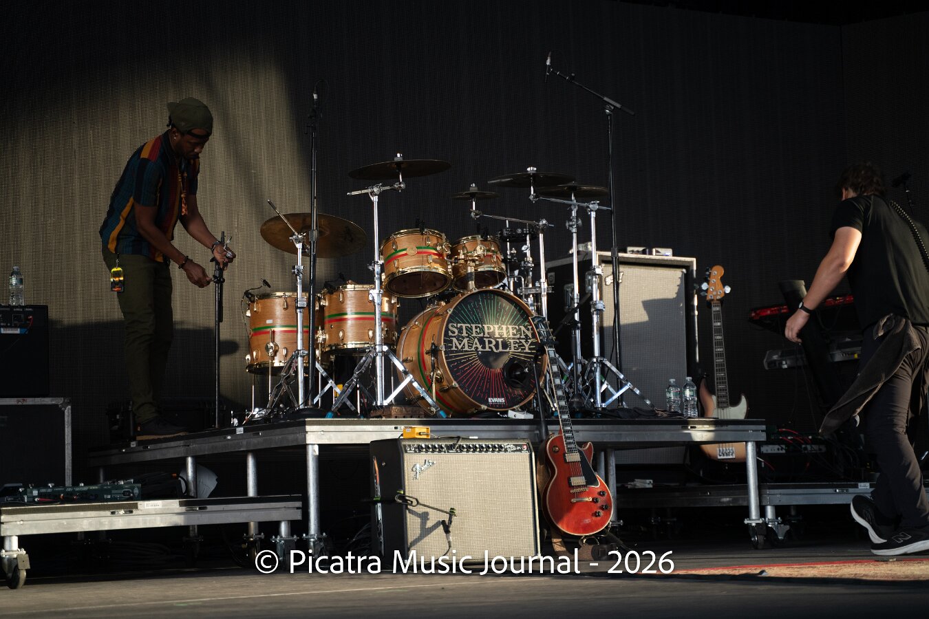 Buju Banton, Stephen Marley & Gramps Morgan performing live at Leader Bank Pavilion in Boston, MA, photographed by Bobby Shakes