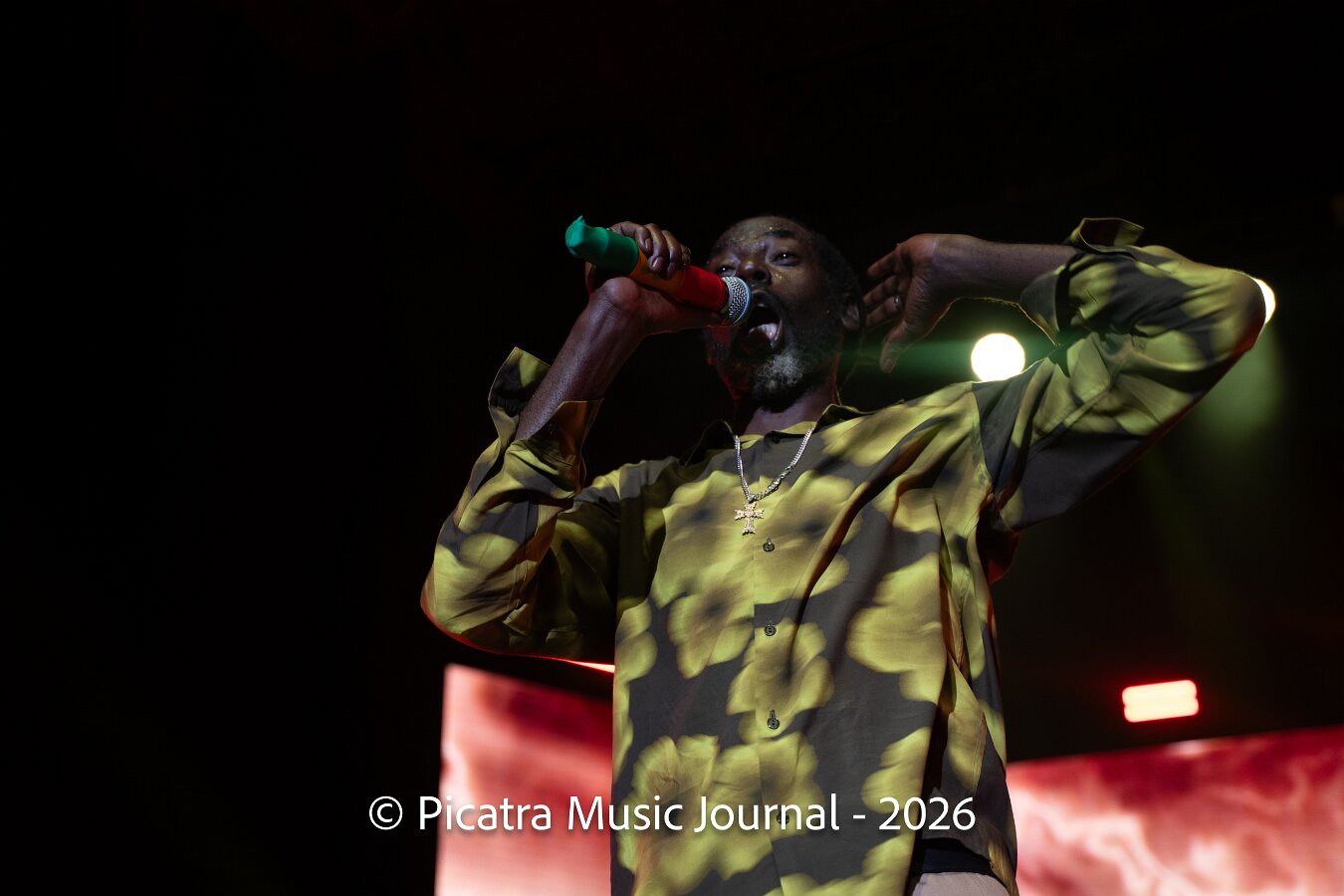 Buju Banton, Stephen Marley & Gramps Morgan performing live at Leader Bank Pavilion in Boston, MA, photographed by Bobby Shakes