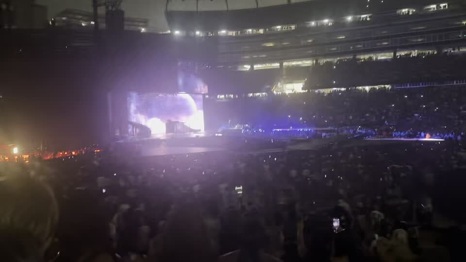 Chris Brown performing live at Gillette Stadium in Foxborough, MA, photographed by Julez