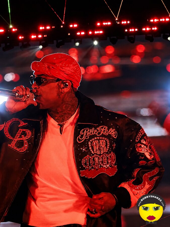 Chris Brown performing live at Gillette Stadium in Foxborough, MA, photographed by Julez