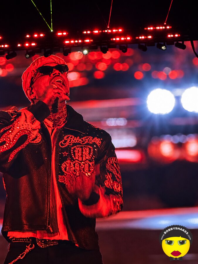 Chris Brown performing live at Gillette Stadium in Foxborough, MA, photographed by Julez
