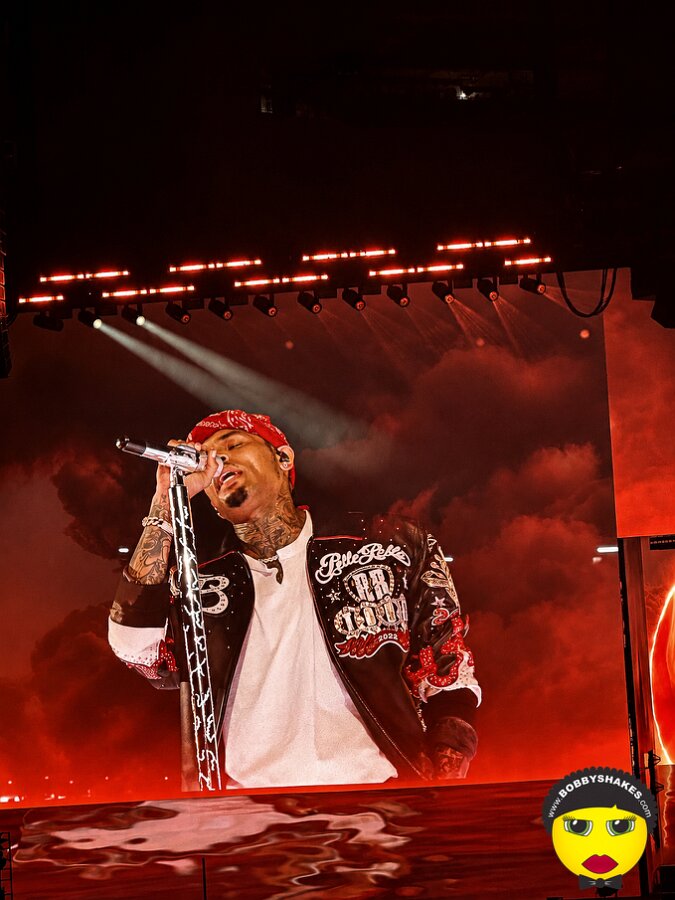 Chris Brown performing live at Gillette Stadium in Foxborough, MA, photographed by Julez