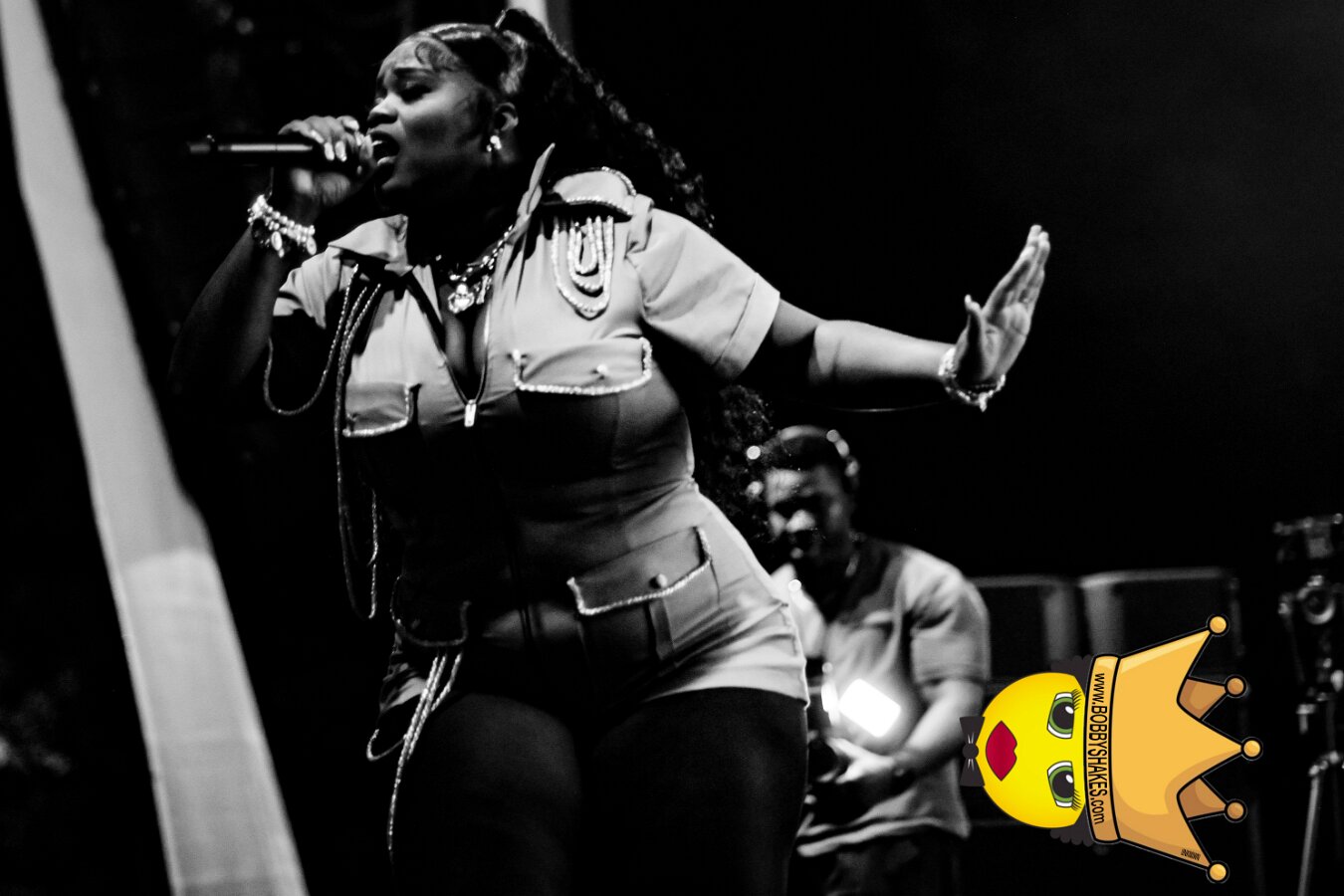 Machel Montano & Lady Lava performing live at Boston City Hall Plaza in Boston, MA, photographed by Bobby Shakes