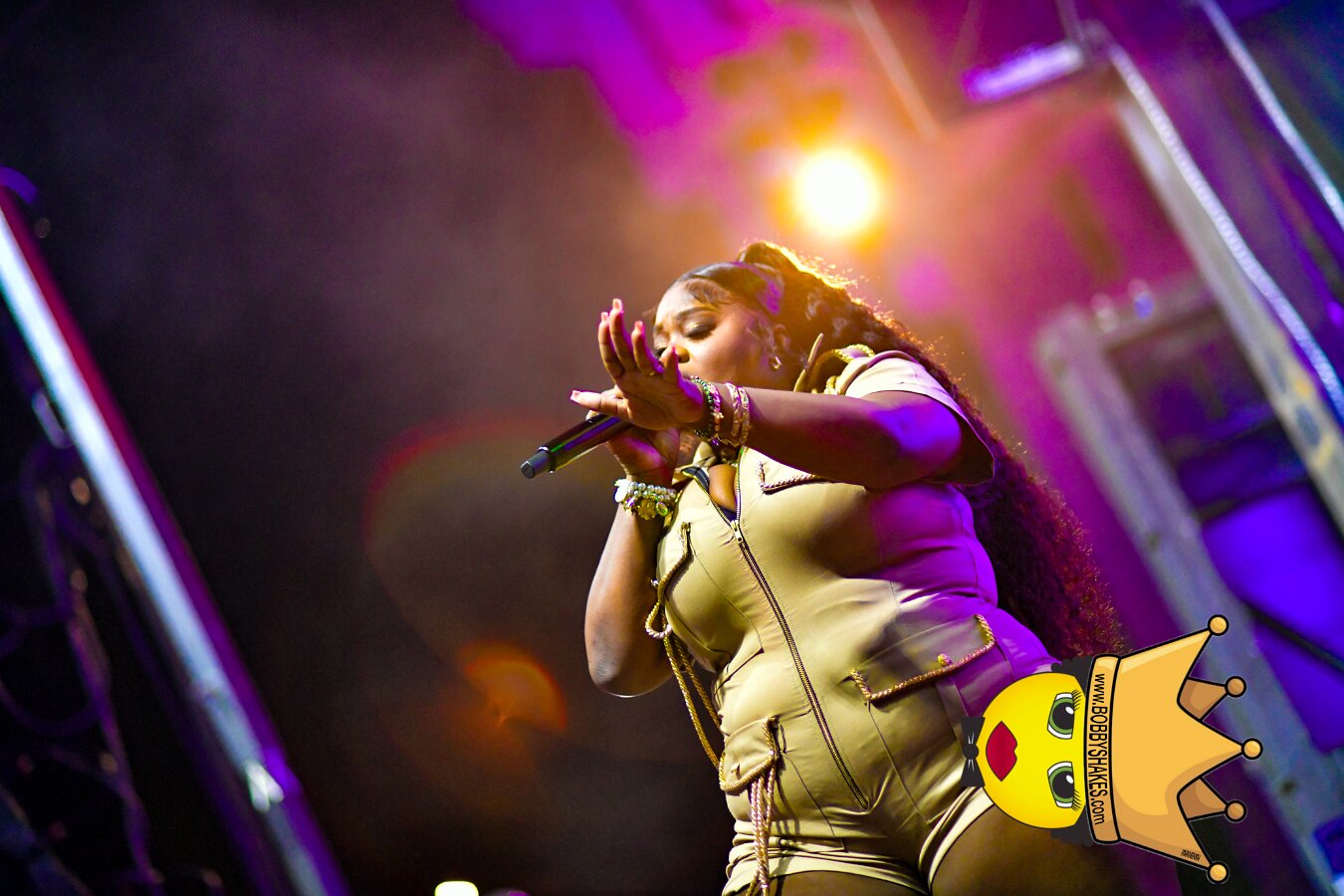 Machel Montano & Lady Lava performing live at Boston City Hall Plaza in Boston, MA, photographed by Bobby Shakes