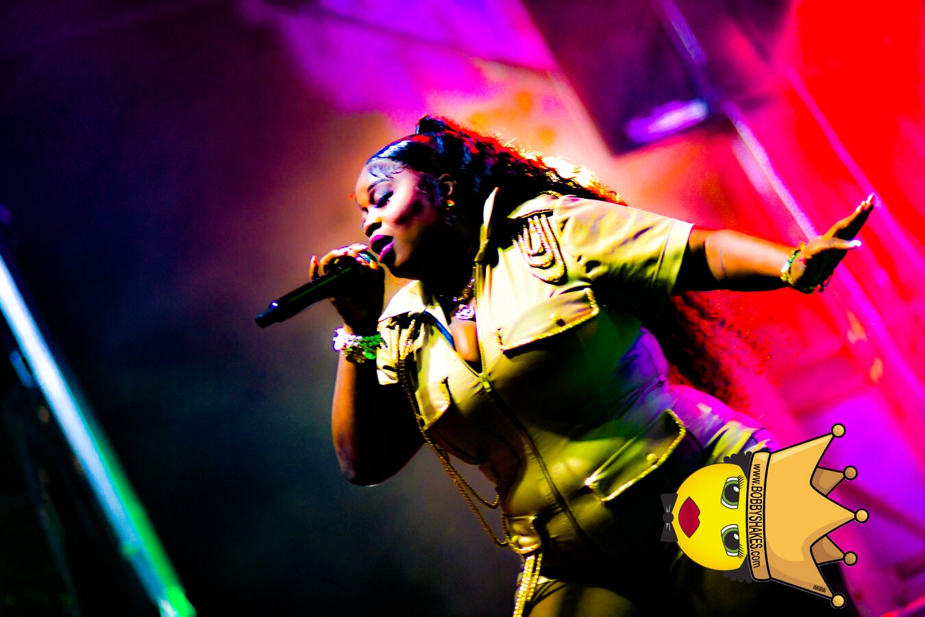 Machel Montano & Lady Lava performing live at Boston City Hall Plaza in Boston, MA, photographed by Bobby Shakes