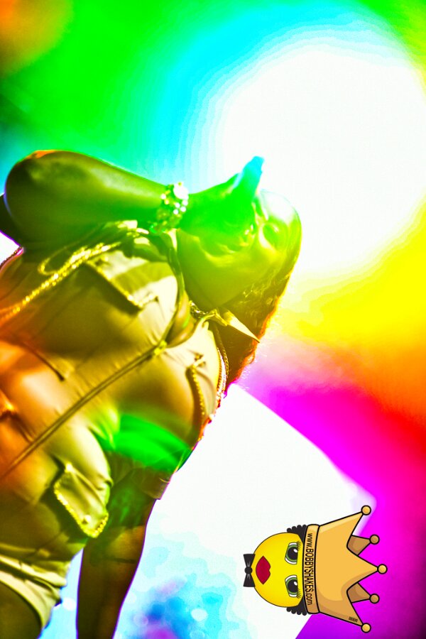 Machel Montano & Lady Lava performing live at Boston City Hall Plaza in Boston, MA, photographed by Bobby Shakes