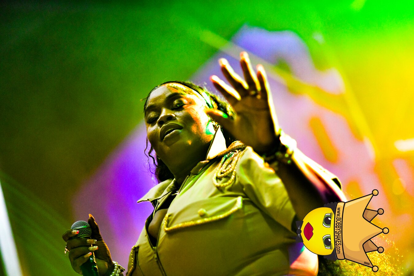 Machel Montano & Lady Lava performing live at Boston City Hall Plaza in Boston, MA, photographed by Bobby Shakes