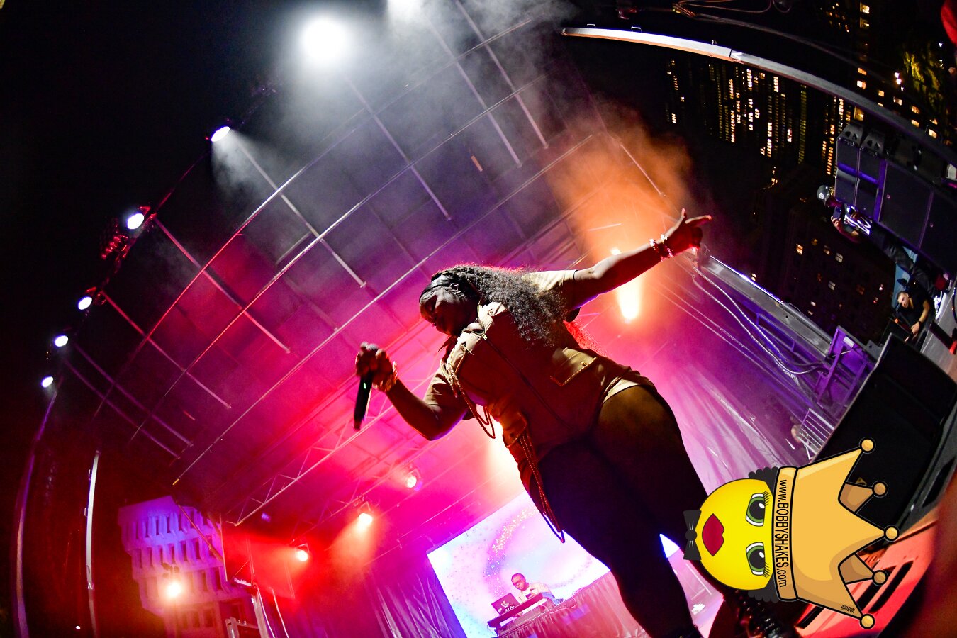 Machel Montano & Lady Lava performing live at Boston City Hall Plaza in Boston, MA, photographed by Bobby Shakes