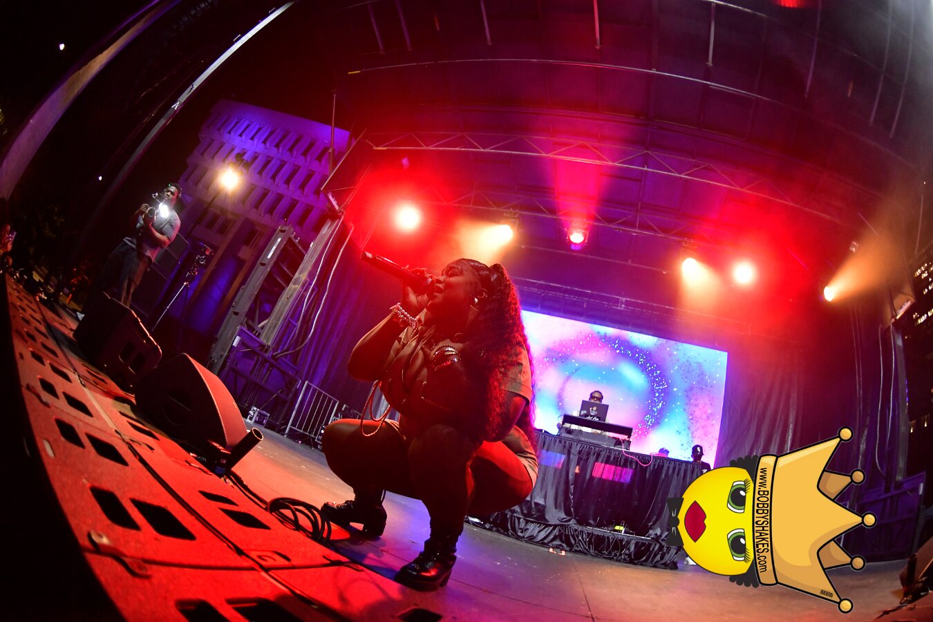 Machel Montano & Lady Lava performing live at Boston City Hall Plaza in Boston, MA, photographed by Bobby Shakes