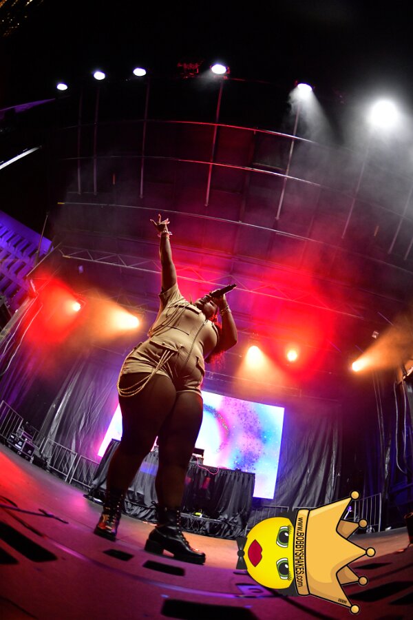 Machel Montano & Lady Lava performing live at Boston City Hall Plaza in Boston, MA, photographed by Bobby Shakes