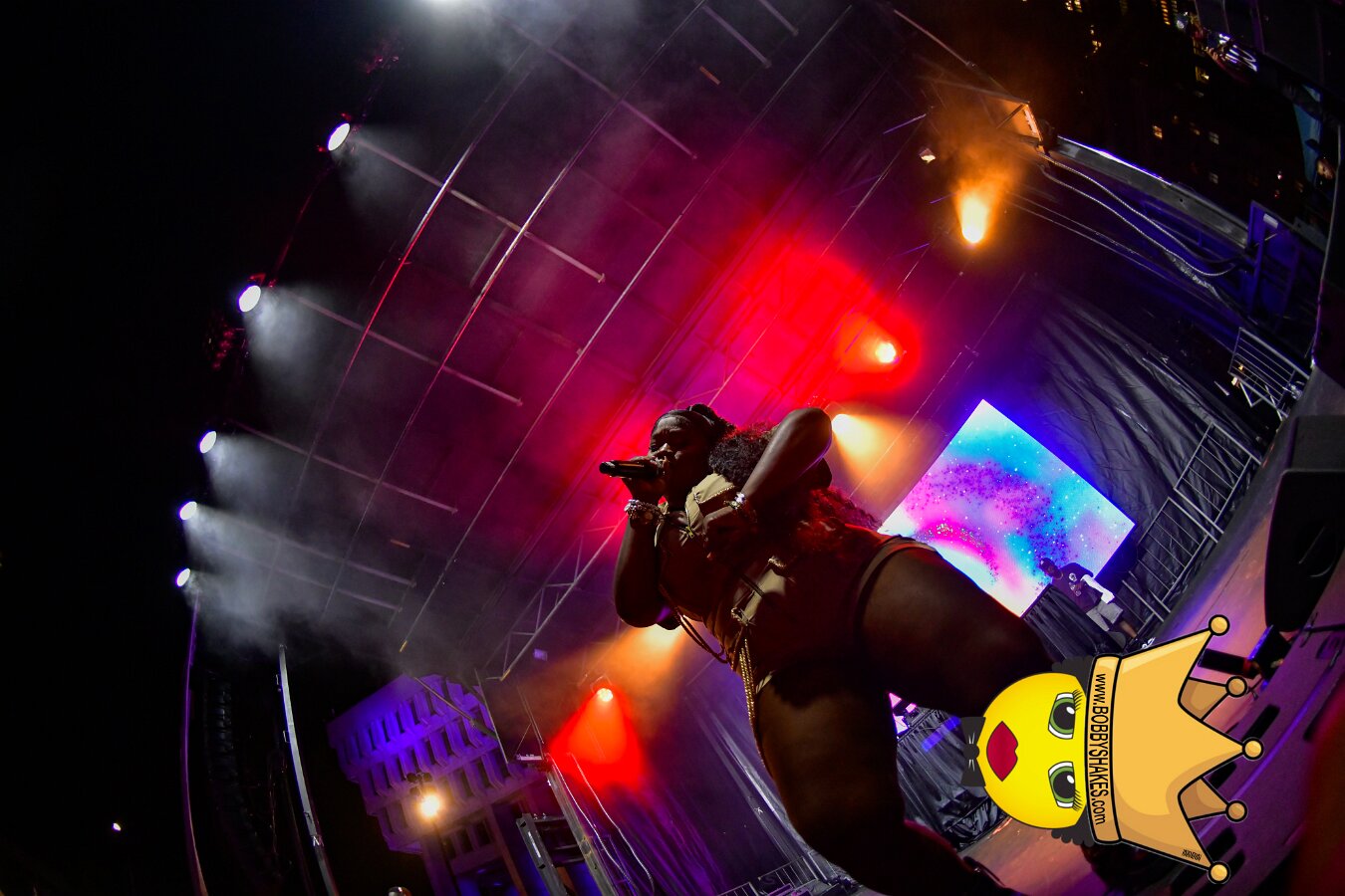 Machel Montano & Lady Lava performing live at Boston City Hall Plaza in Boston, MA, photographed by Bobby Shakes