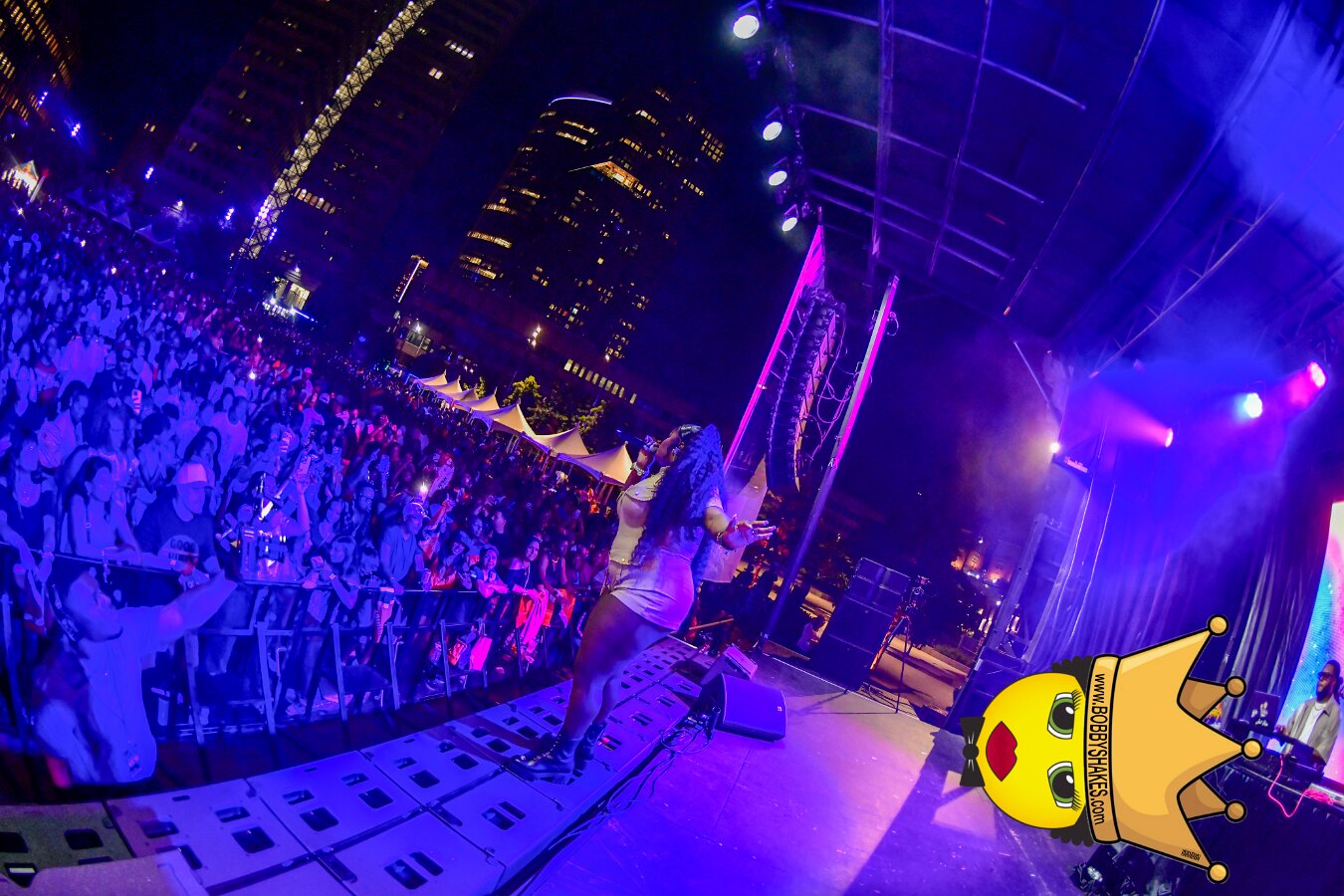 Machel Montano & Lady Lava performing live at Boston City Hall Plaza in Boston, MA, photographed by Bobby Shakes