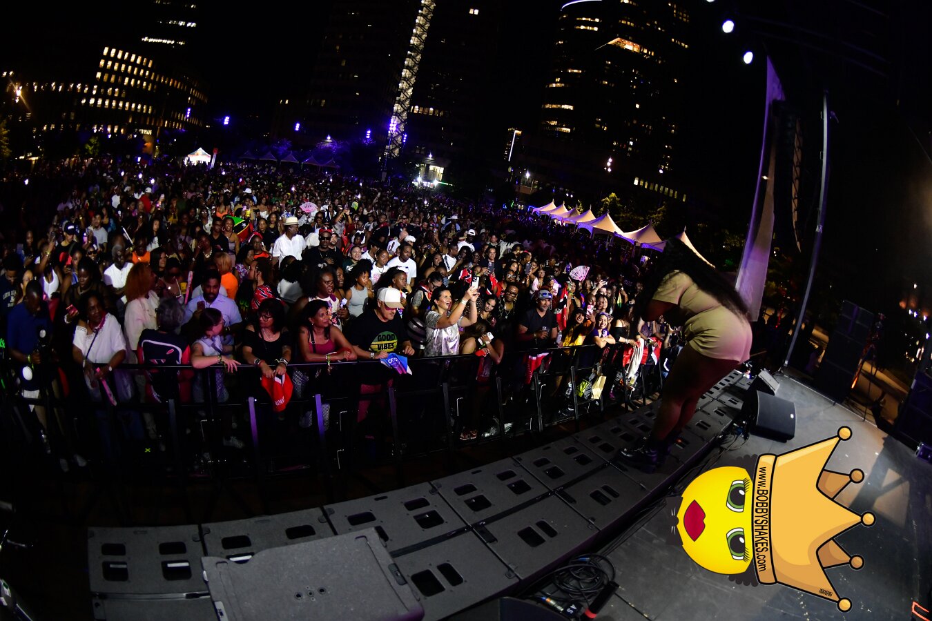 Machel Montano & Lady Lava performing live at Boston City Hall Plaza in Boston, MA, photographed by Bobby Shakes
