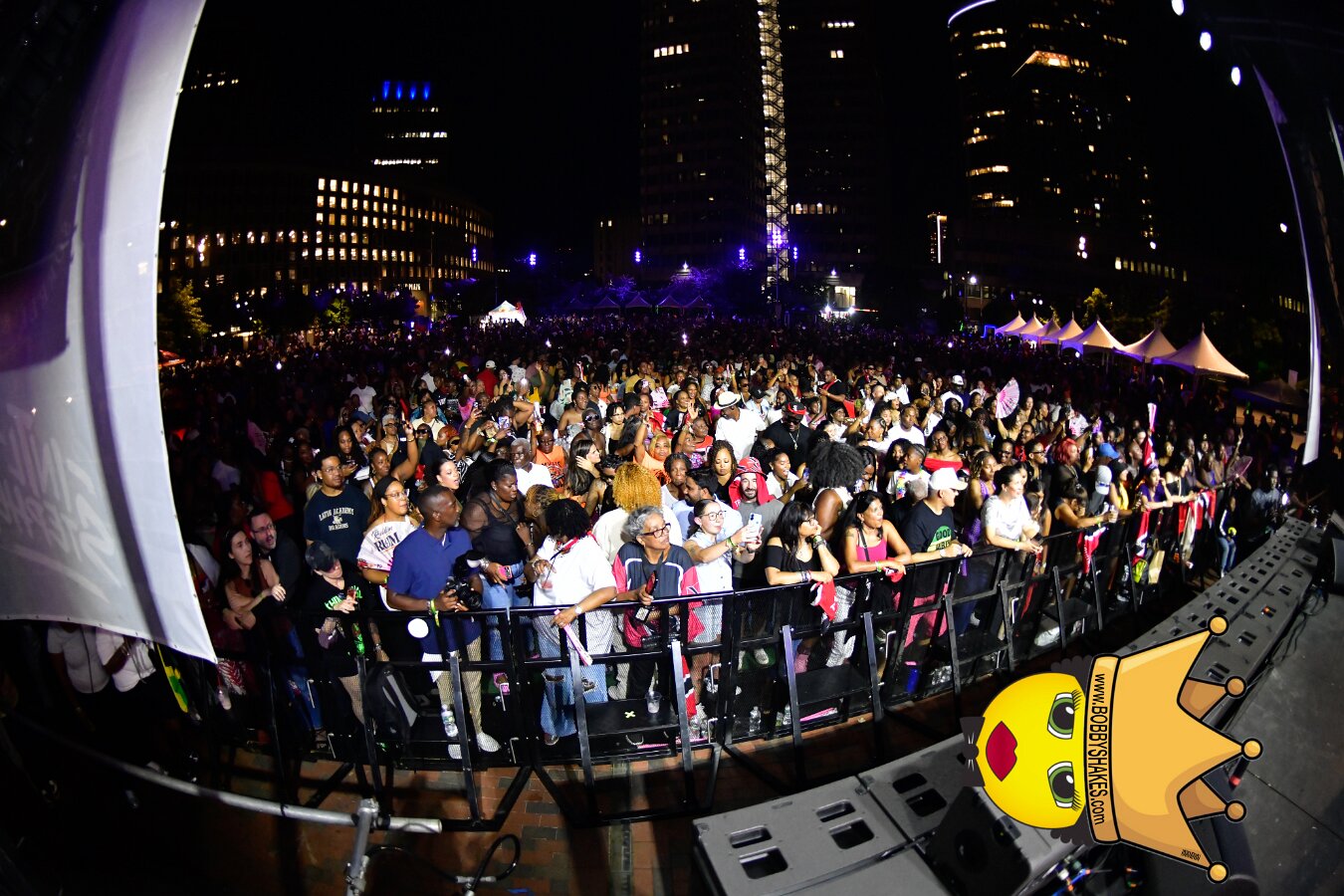 Machel Montano & Lady Lava performing live at Boston City Hall Plaza in Boston, MA, photographed by Bobby Shakes