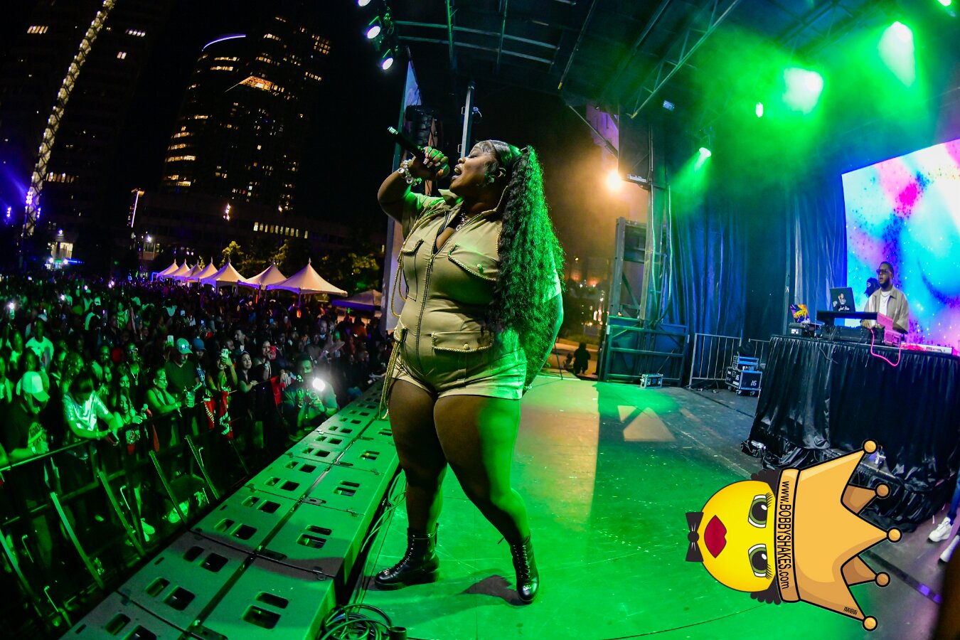 Machel Montano & Lady Lava performing live at Boston City Hall Plaza in Boston, MA, photographed by Bobby Shakes