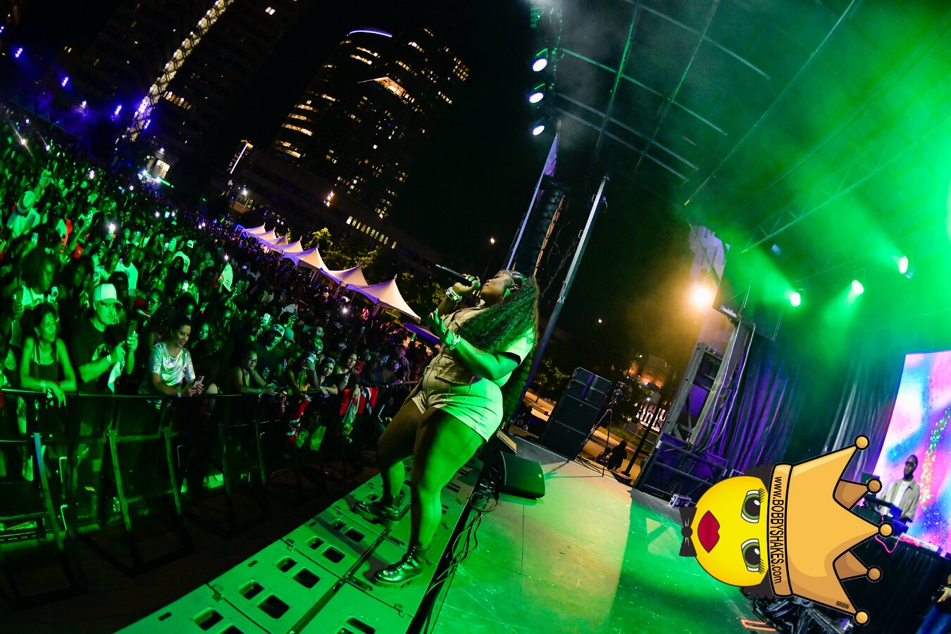 Machel Montano & Lady Lava performing live at Boston City Hall Plaza in Boston, MA, photographed by Bobby Shakes