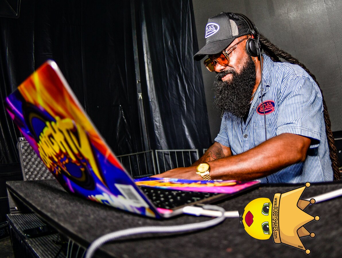 Machel Montano & Lady Lava performing live at Boston City Hall Plaza in Boston, MA, photographed by Bobby Shakes