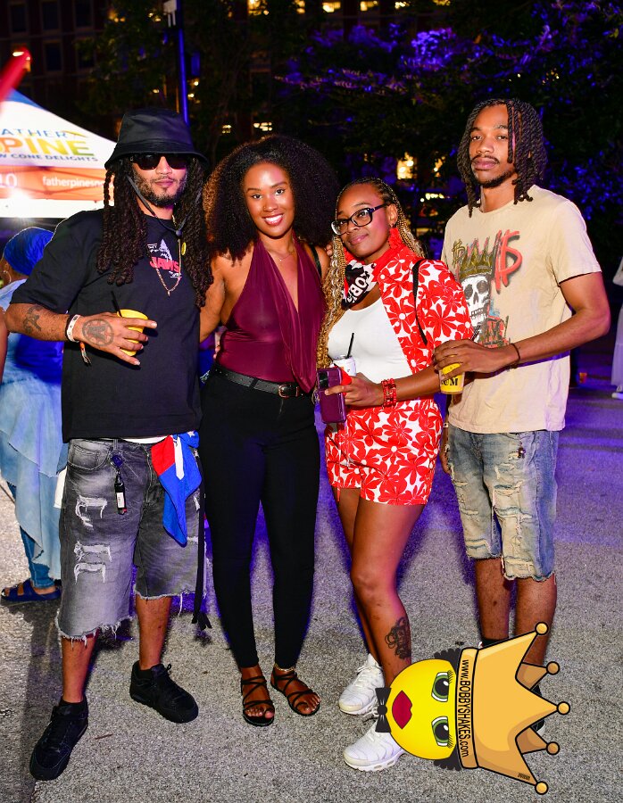 Machel Montano & Lady Lava performing live at Boston City Hall Plaza in Boston, MA, photographed by Bobby Shakes