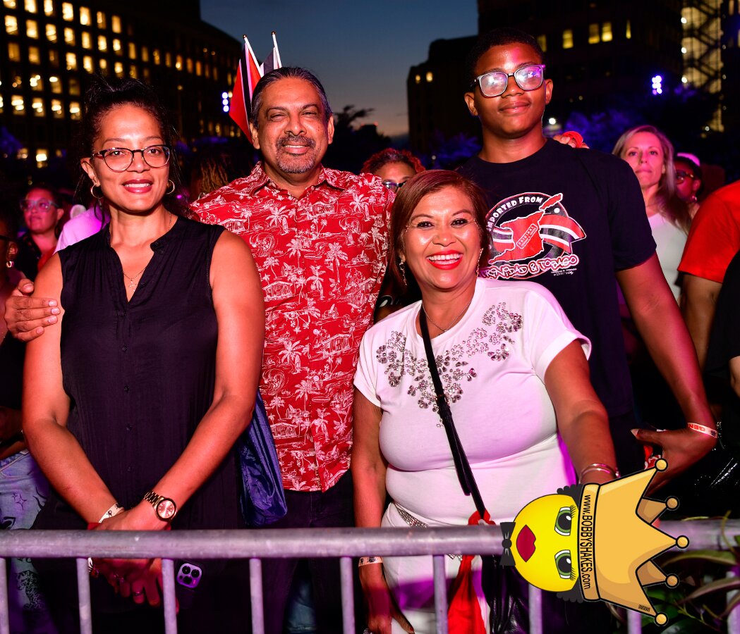 Machel Montano & Lady Lava performing live at Boston City Hall Plaza in Boston, MA, photographed by Bobby Shakes