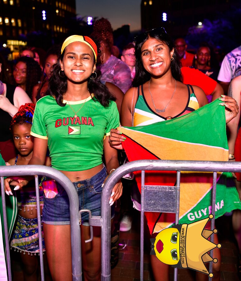 Machel Montano & Lady Lava performing live at Boston City Hall Plaza in Boston, MA, photographed by Bobby Shakes