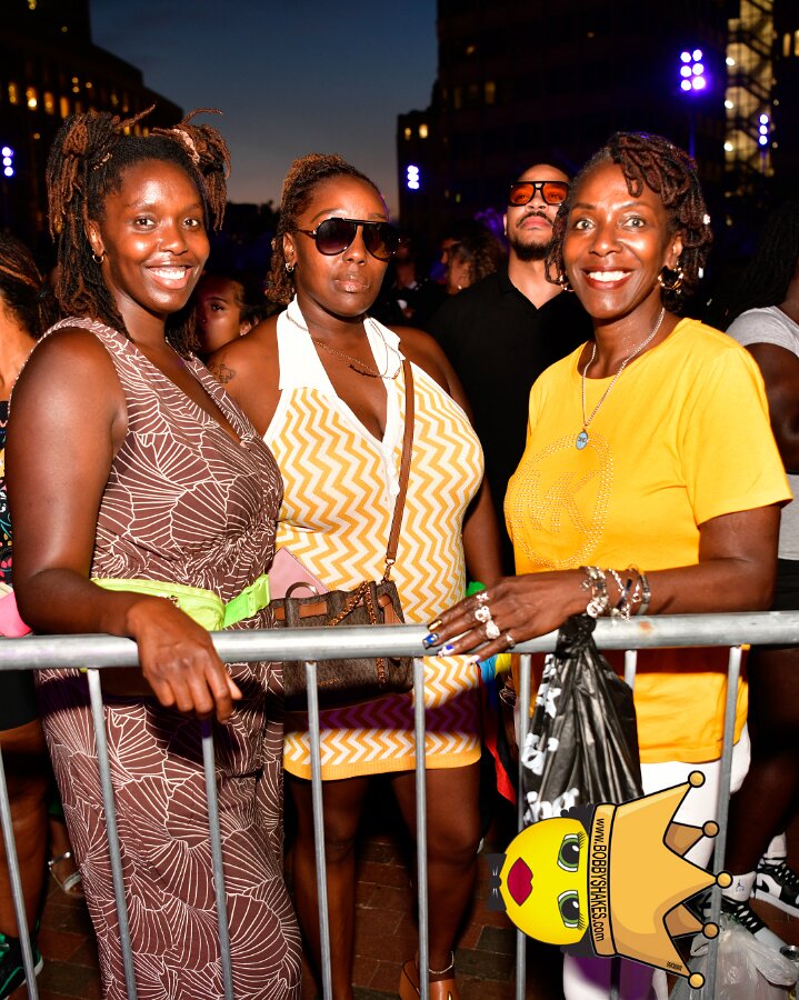 Machel Montano & Lady Lava performing live at Boston City Hall Plaza in Boston, MA, photographed by Bobby Shakes