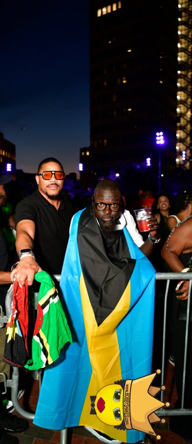 Machel Montano & Lady Lava performing live at Boston City Hall Plaza in Boston, MA, photographed by Bobby Shakes