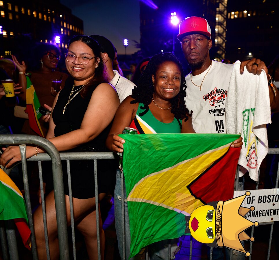 Machel Montano & Lady Lava performing live at Boston City Hall Plaza in Boston, MA, photographed by Bobby Shakes
