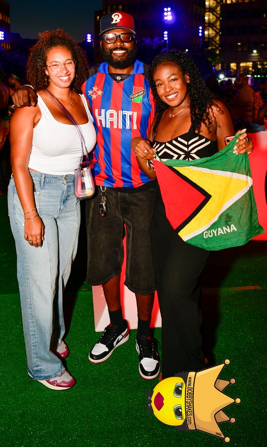 Machel Montano & Lady Lava performing live at Boston City Hall Plaza in Boston, MA, photographed by Bobby Shakes