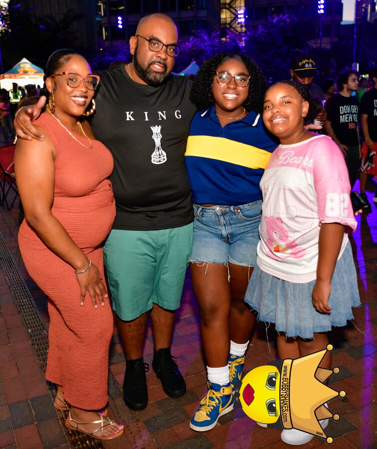 Machel Montano & Lady Lava performing live at Boston City Hall Plaza in Boston, MA, photographed by Bobby Shakes