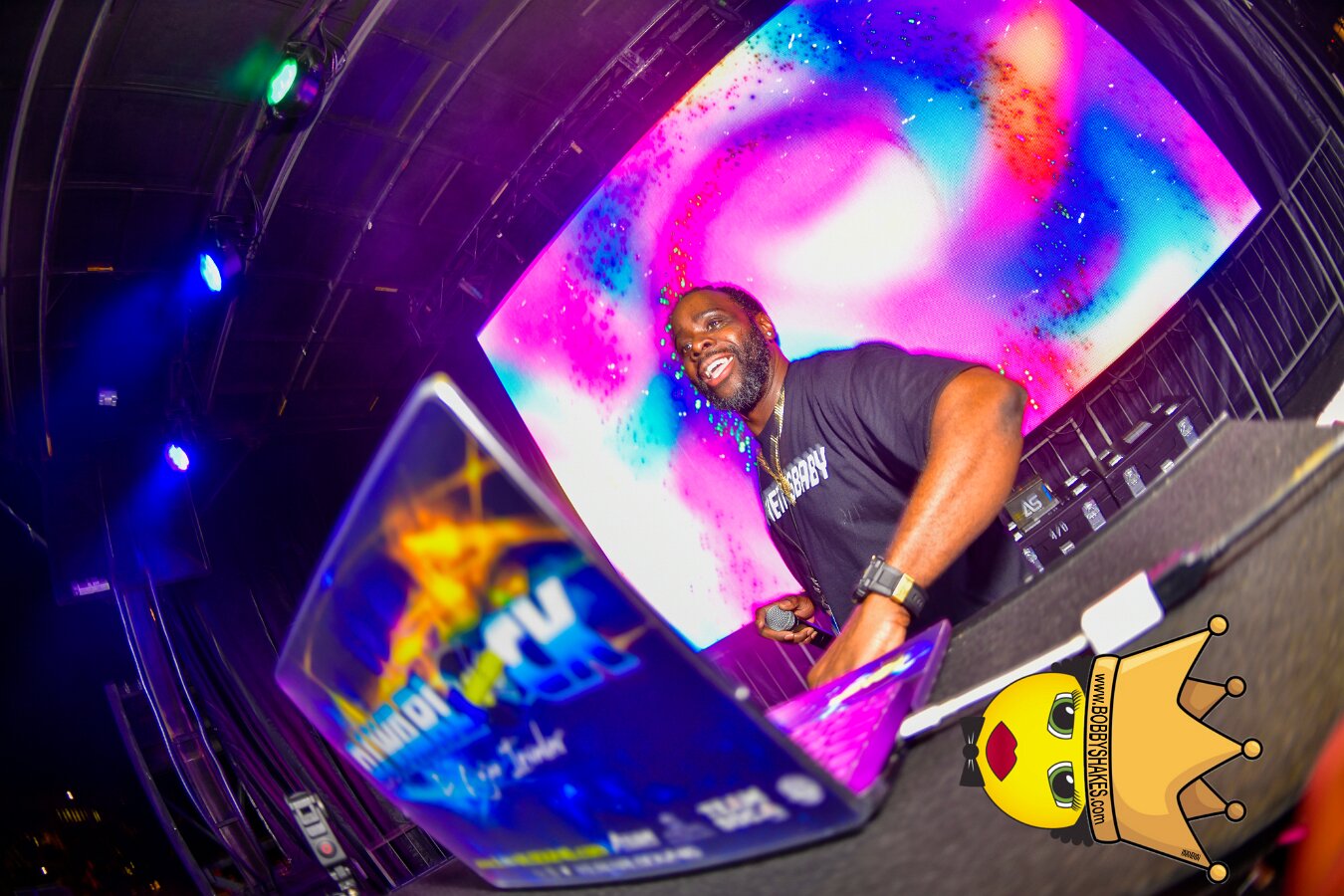 Machel Montano & Lady Lava performing live at Boston City Hall Plaza in Boston, MA, photographed by Bobby Shakes