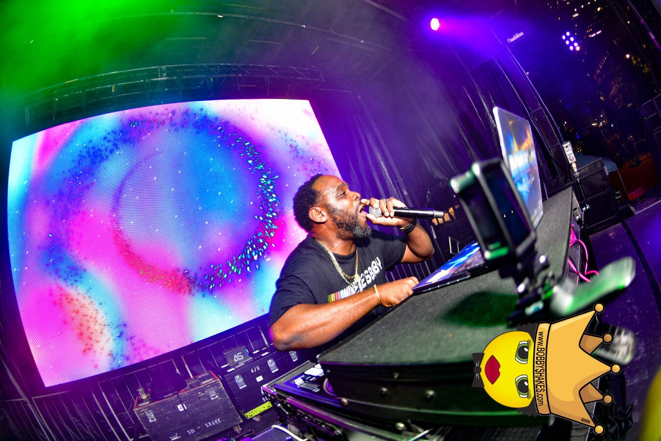 Machel Montano & Lady Lava performing live at Boston City Hall Plaza in Boston, MA, photographed by Bobby Shakes