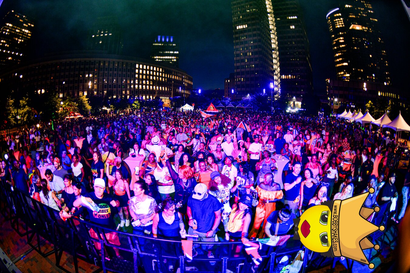 Machel Montano & Lady Lava performing live at Boston City Hall Plaza in Boston, MA, photographed by Bobby Shakes