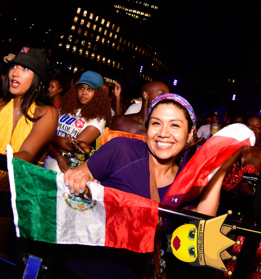 Machel Montano & Lady Lava performing live at Boston City Hall Plaza in Boston, MA, photographed by Bobby Shakes