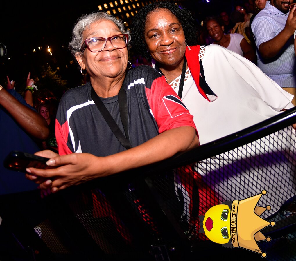 Machel Montano & Lady Lava performing live at Boston City Hall Plaza in Boston, MA, photographed by Bobby Shakes