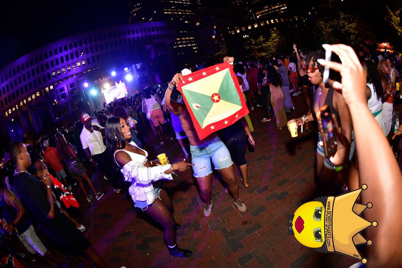 Machel Montano & Lady Lava performing live at Boston City Hall Plaza in Boston, MA, photographed by Bobby Shakes