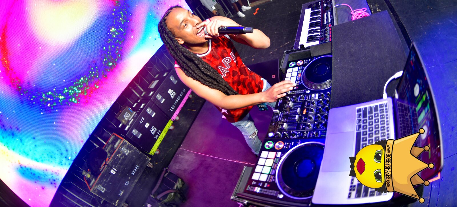 Machel Montano & Lady Lava performing live at Boston City Hall Plaza in Boston, MA, photographed by Bobby Shakes