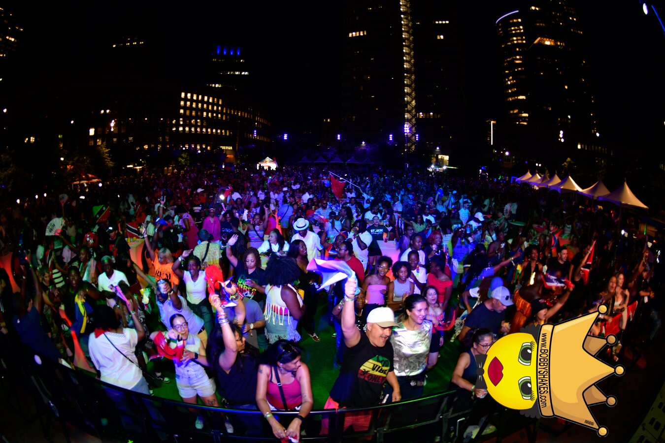 Machel Montano & Lady Lava performing live at Boston City Hall Plaza in Boston, MA, photographed by Bobby Shakes