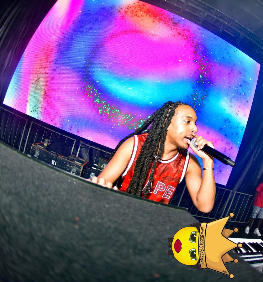 Machel Montano & Lady Lava performing live at Boston City Hall Plaza in Boston, MA, photographed by Bobby Shakes