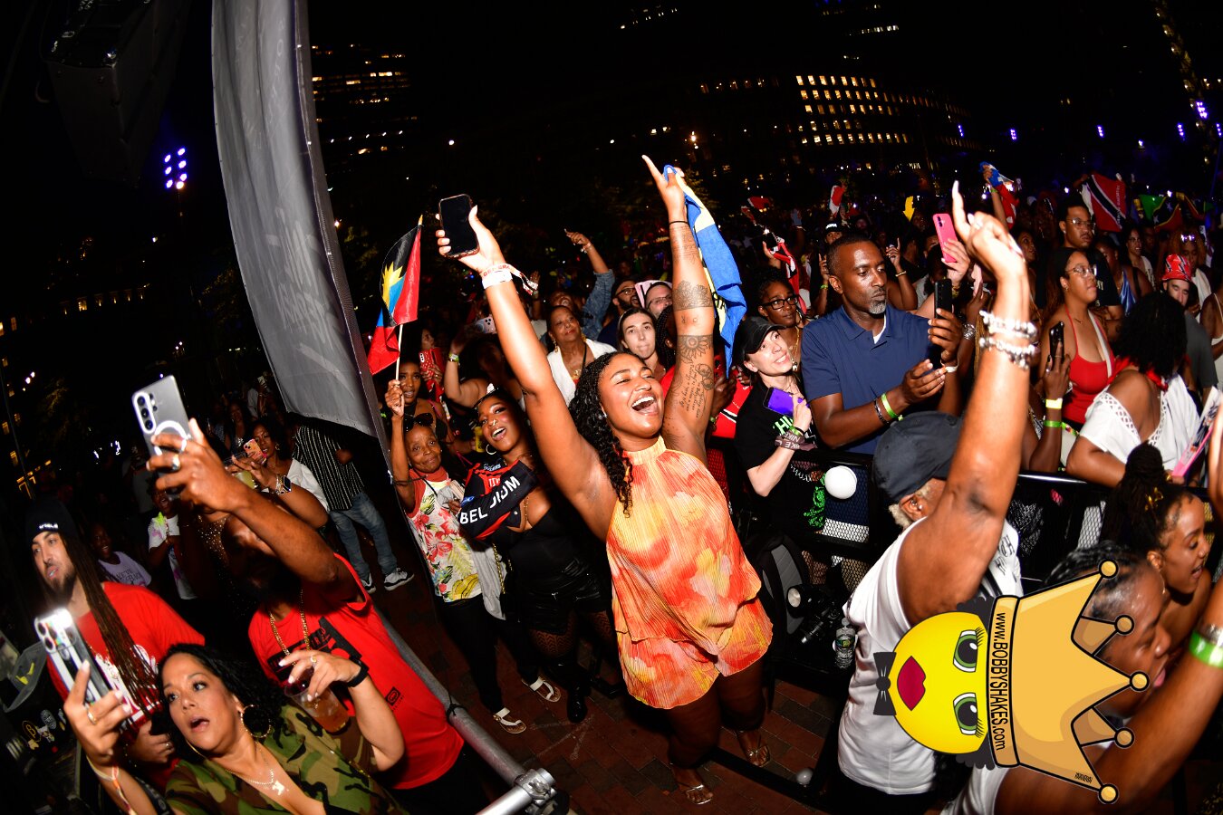 Machel Montano & Lady Lava performing live at Boston City Hall Plaza in Boston, MA, photographed by Bobby Shakes