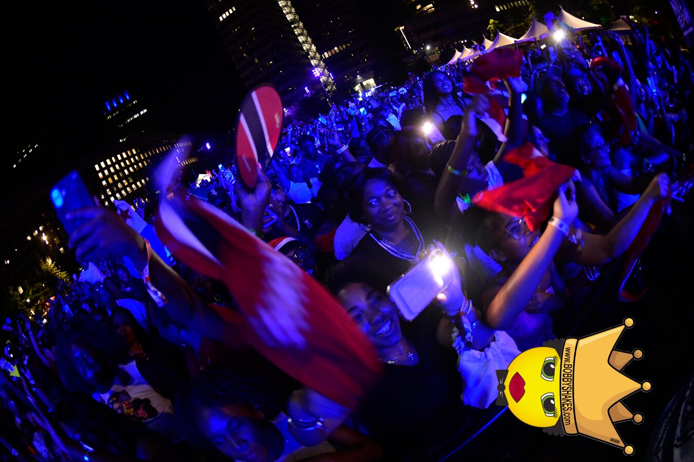 Machel Montano & Lady Lava performing live at Boston City Hall Plaza in Boston, MA, photographed by Bobby Shakes