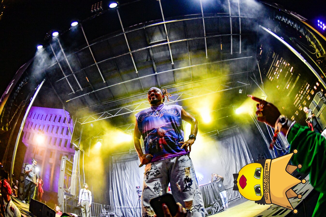 Machel Montano & Lady Lava performing live at Boston City Hall Plaza in Boston, MA, photographed by Bobby Shakes