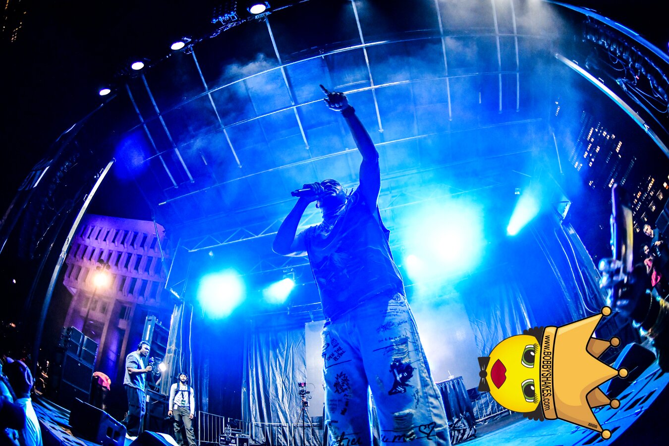 Machel Montano & Lady Lava performing live at Boston City Hall Plaza in Boston, MA, photographed by Bobby Shakes