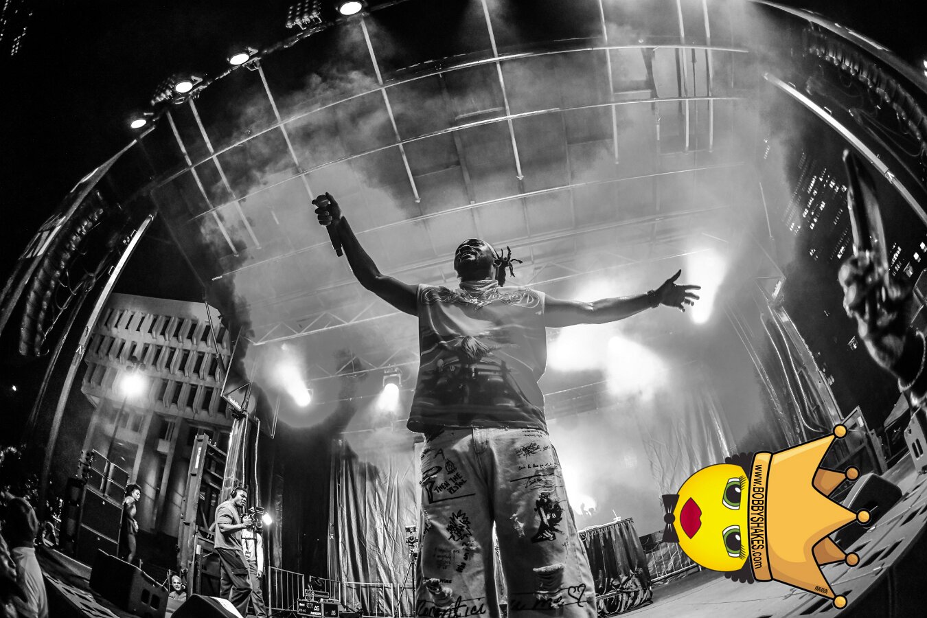 Machel Montano & Lady Lava performing live at Boston City Hall Plaza in Boston, MA, photographed by Bobby Shakes