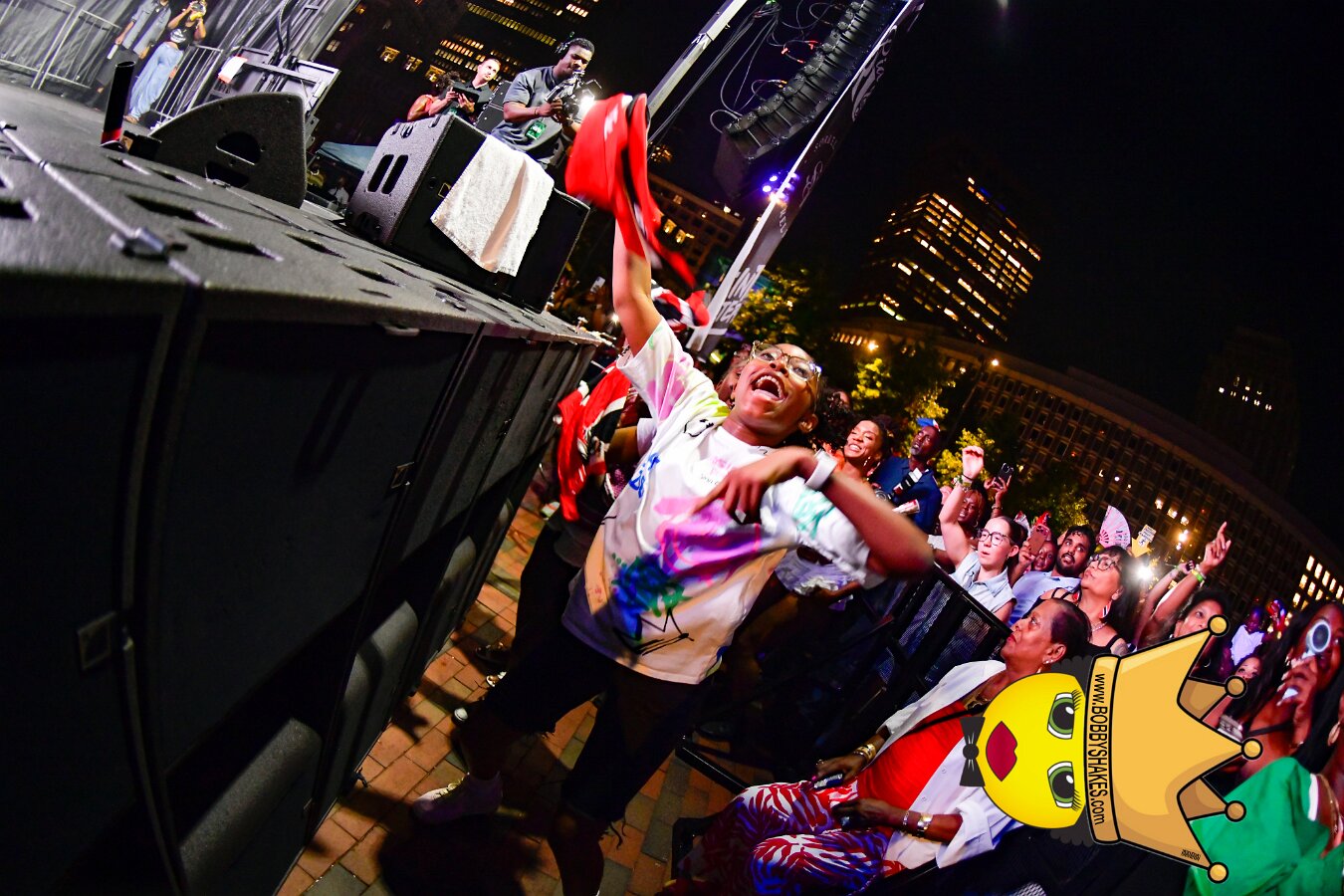 Machel Montano & Lady Lava performing live at Boston City Hall Plaza in Boston, MA, photographed by Bobby Shakes